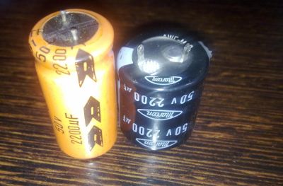 Лот: 7939803. Фото: 1. Конденсаторы 50V (50В) 2200 uF... Конденсаторы