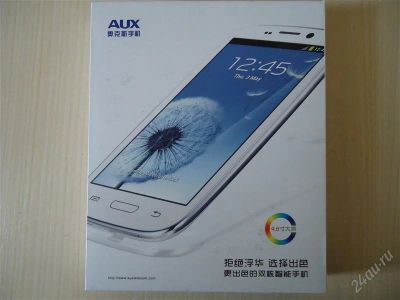 Лот: 2922590. Фото: 1. Стильный Смартфон AUX V980 White... Смартфоны