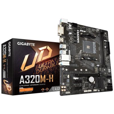 Лот: 17234917. Фото: 1. Материнская плата Gigabyte A320M-H... Материнские платы