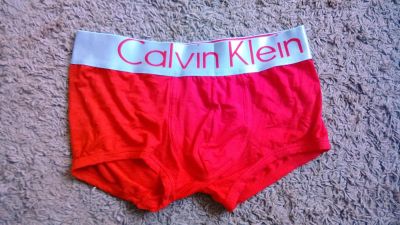 Лот: 3747854. Фото: 1. Боксеры мужские calvin klein красные. Нижнее бельё, плавки, шорты для плавания