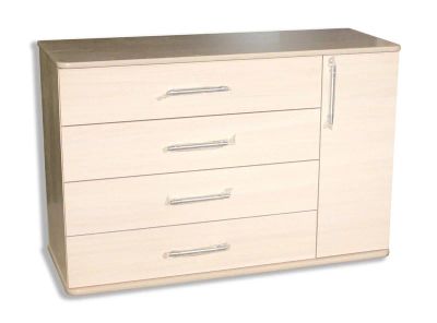 Лот: 5279461. Фото: 1. Комод Гармония 4 ящ дуб (код 646... Комоды