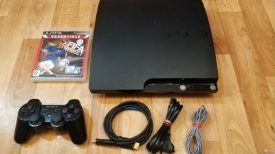 Лот: 12515608. Фото: 1. Playstation 3 Slim (ps3) + диск... Игровые приставки, консоли