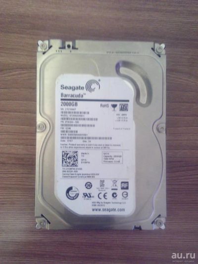 Лот: 9574404. Фото: 1. HDD 2000 Гб не рабочий. Жёсткие диски (HDD)