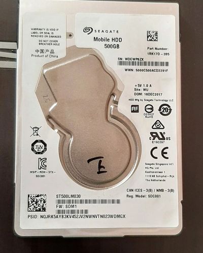 Лот: 16718155. Фото: 1. Жёсткий диск 2.5" Seagate 500... Жёсткие диски (HDD)