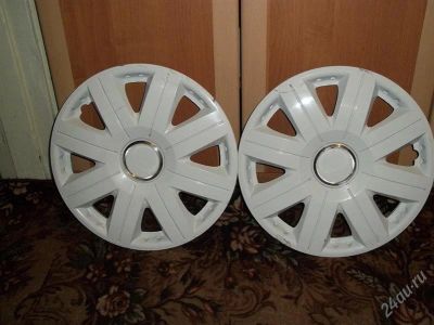 Лот: 2346417. Фото: 1. колпаки белые 14" 2шт. Колпаки