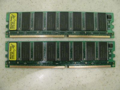 Лот: 4381509. Фото: 1. Memory Power 256MB DDR - 2 штуки. Оперативная память