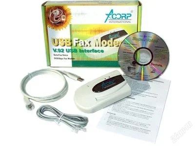 Лот: 113654. Фото: 1. acorp fm-56usb-hcf модем. Проводные модемы