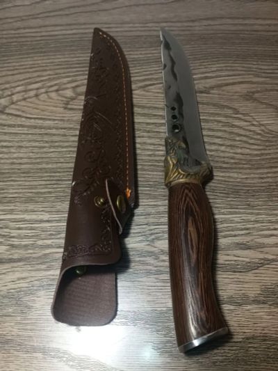 Лот: 25899276. Фото: 1. Нож охотничий туристический с... Ножи, топоры