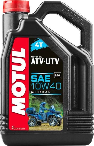 Лот: 15832447. Фото: 1. Motul ATV-UTV 4T SAE 10W-40, 4л... Масла, жидкости