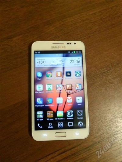 Лот: 2500697. Фото: 1. Samsung galaxy Note ceramic white... Смартфоны
