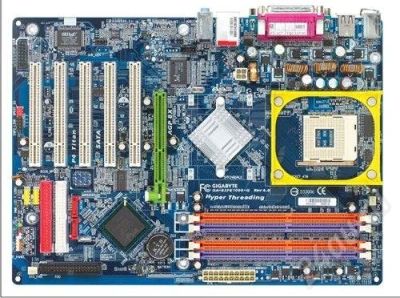 Лот: 23635. Фото: 1. Материнская плата 478 сокет, GIGABYTE... Красноярск