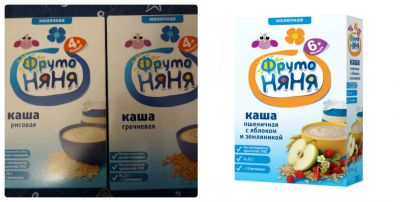 Лот: 7528174. Фото: 1. Каша Фруто Няня молочная (рисовая... Детское питание