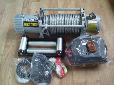 Лот: 5470707. Фото: 1. Лебёдка Electric Winch 12000 lbs... Лебедки, тали