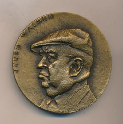 Лот: 18606686. Фото: 1. Финляндия 1970 Медаль Juuso Walden... Памятные медали