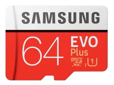Лот: 10045547. Фото: 1. Samsung EVO plus microSDXC 64GB... Карты памяти
