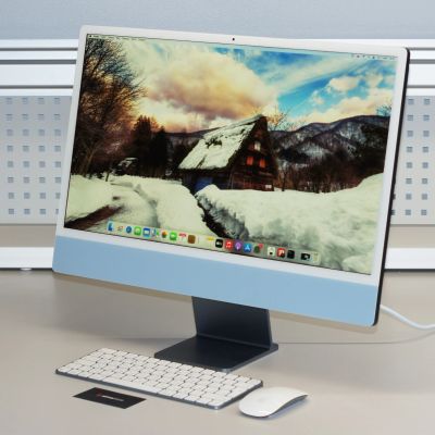 Лот: 20206054. Фото: 1. Моноблок Apple iMac 24 дюйма... Моноблоки