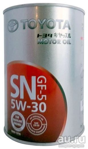 Лот: 10460212. Фото: 1. Toyota SAE 5W30 SN, 1L (масло... Масла, жидкости