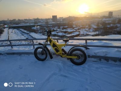 Лот: 16302385. Фото: 1. Мощный Электровелосипед на редукторном... Мотороллеры, мопеды