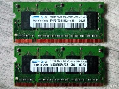 Лот: 8771244. Фото: 1. Samsung SO-DIMM DDR2/PC2 5300... Оперативная память