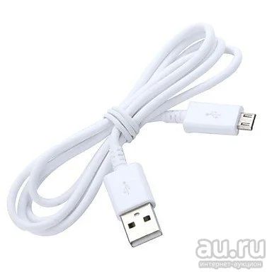 Лот: 15885020. Фото: 1. Кабель micro USB (100 см)(white... Дата-кабели, переходники