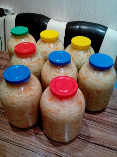 Лот: 10522406. Фото: 1. Капуста квашеная. Домашние заготовки