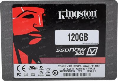 Лот: 7941201. Фото: 1. SSD диск 120Gb Kingston SUV300S37A... Жёсткие диски (HDD)