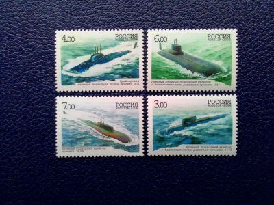 Лот: 14757541. Фото: 1. 2006. № 1079-1082. 100-летие подводных... Марки