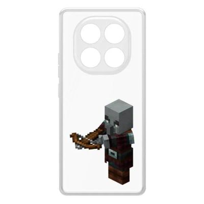Лот: 25086311. Фото: 1. Чехол Krutoff Clear Case Minecraft... Чехлы, бамперы