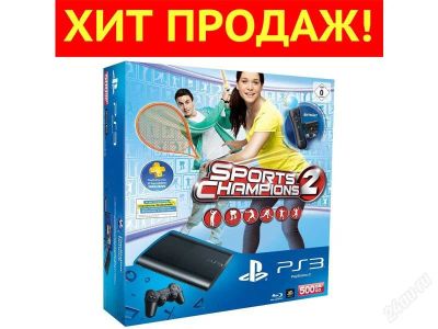 Лот: 2371908. Фото: 1. PS3 Super Slim 500GB + Move... Консоли