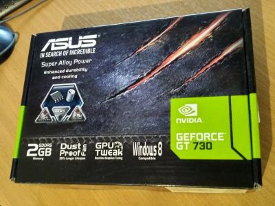 Лот: 12257304. Фото: 1. Asus GeForce GT 730. Видеокарты