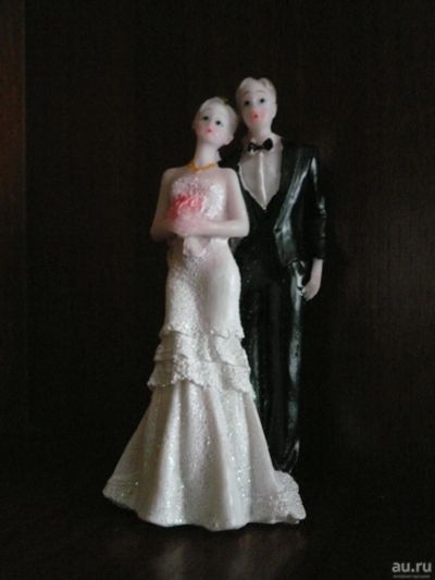 Лот: 9150150. Фото: 1. свадебная статуэтка. Свадебная атрибутика и декор