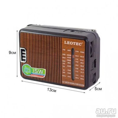 Лот: 17760042. Фото: 1. Радиоприемник LT-607B чер Leotec... Тюнеры, радиоприёмники
