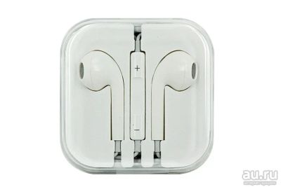 Лот: 9717866. Фото: 1. Наушники EarPods с микрофоном... Наушники, гарнитуры