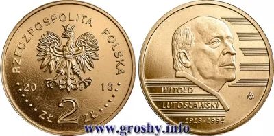Лот: 5071299. Фото: 1. 2 злотых 2013 Польша, Витольд... Европа