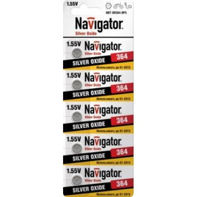 Лот: 15011725. Фото: 1. Батарейка Navigator 94771 SR364... Батарейки, аккумуляторы, элементы питания