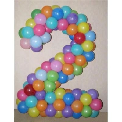 Лот: 7518251. Фото: 1. Фигуры из шаров! Цифры из шаров... Воздушные шары