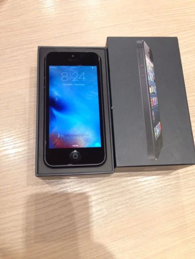Лот: 6287526. Фото: 1. Iphone 5 black 16!!! В идеале!. Смартфоны