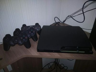 Лот: 12116061. Фото: 1. PlayStation 3 Slim Прошитая 160gb... Игровые приставки, консоли