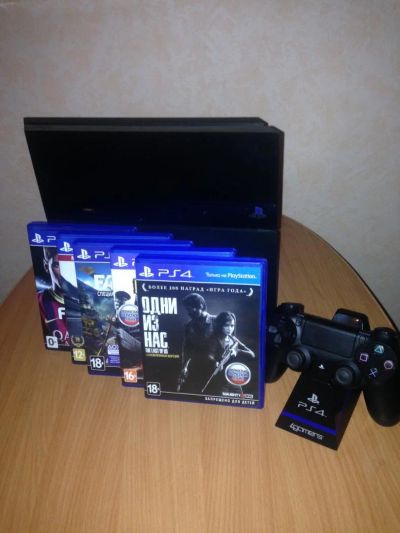 Лот: 5433711. Фото: 1. Sony PlayStation 4 500 GB! +5... Игровые приставки, консоли