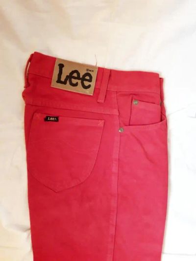Лот: 19309237. Фото: 1. джинсы LEE красно-малиновые... Джинсы