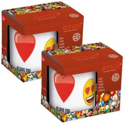 Лот: 24544135. Фото: 1. Набор кружек Stor Эмодзи: Love... Кружки, стаканы, бокалы