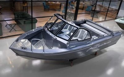 Лот: 25209285. Фото: 1. Катер-лодка алюминиевая NORTHSILVER... Лодки и катера