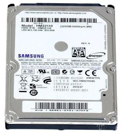 Лот: 2707795. Фото: 1. жесткий диск 320 Gb samsung 2... Жёсткие диски (HDD)