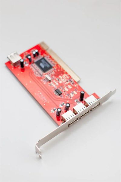 Лот: 3144368. Фото: 1. Контроллер USB 2.0 PCI с рубля. Платы расширения, контроллеры, доп. порты