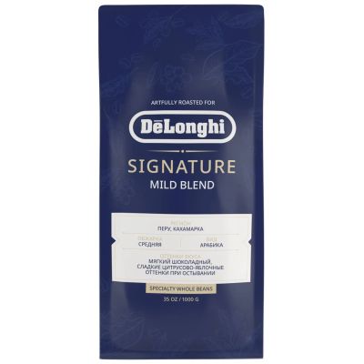 Лот: 24487896. Фото: 1. Кофе в зернах DeLonghi Mild, 1... Чай, кофе, какао
