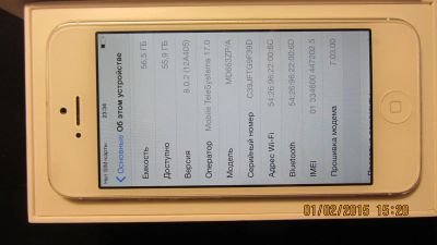 Лот: 5042396. Фото: 1. apple iphone 5 на 64 gb. Смартфоны
