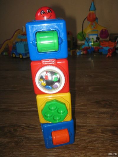 Лот: 13314789. Фото: 1. Кубики Fisher Price. Развивающие