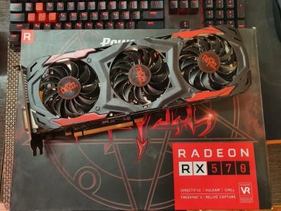 Лот: 16266334. Фото: 1. PowerColor RX570 Red Devil. Видеокарты