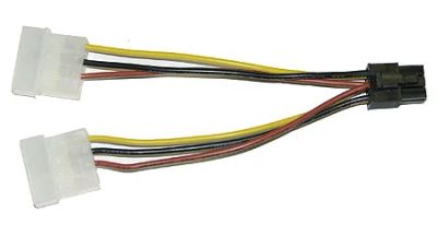 Лот: 4508376. Фото: 1. переходник для видеокарты 2Molex... Шлейфы, кабели, переходники
