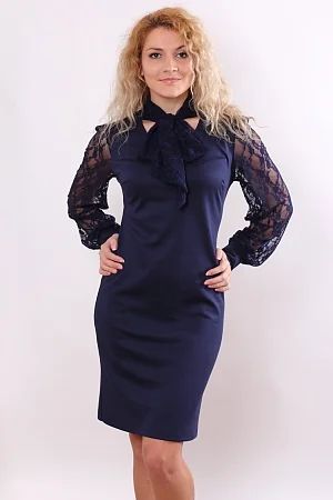 Лот: 3488984. Фото: 1. Платье синее ! размер 52. Платья